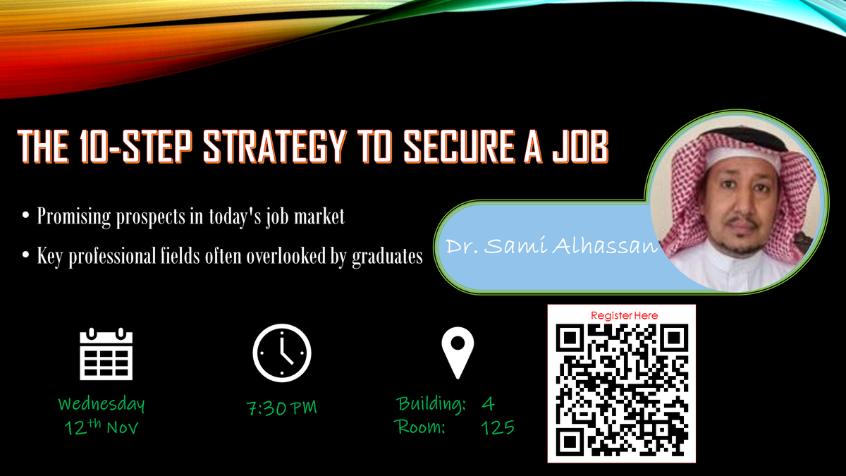 Seminar: The 10-Step Strategy to Secure A Job