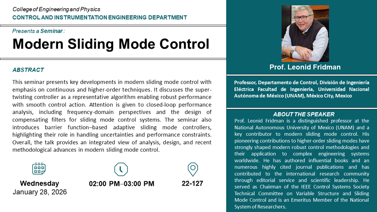 Seminar: Modern Sliding Mode Control