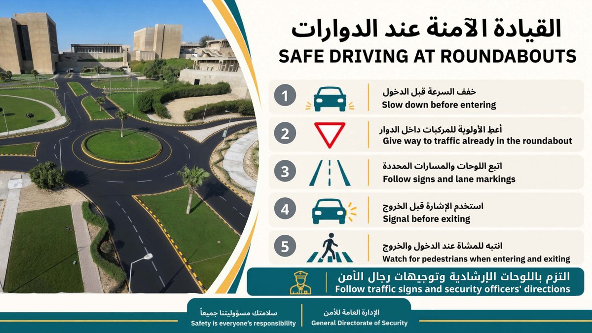 Safe Driving at Roundabouts