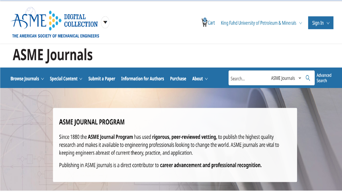 How to use ASME journals