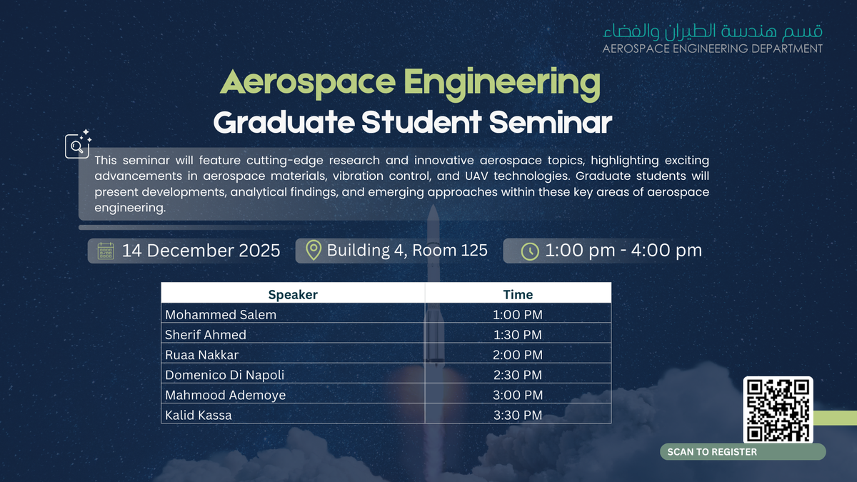 Seminar: Aerospace Engineering Graduate Students