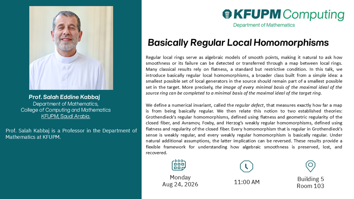 Seminar: Basically Regular Local Homomorphisms