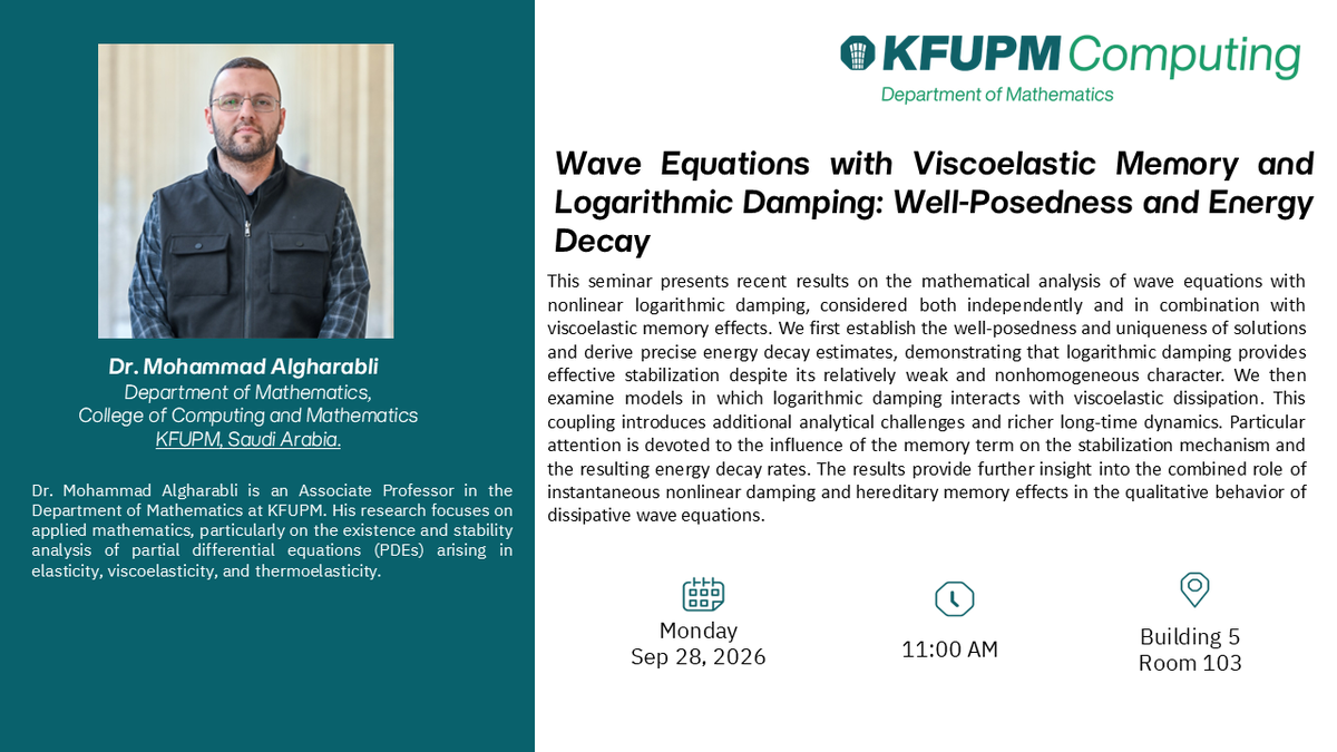 Seminar: Viscoelastic Wave Equations and Logarithmic Damping