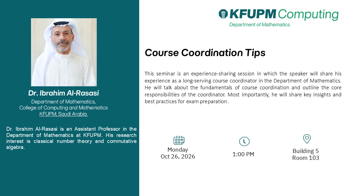 Seminar: Course Coordination Tips
