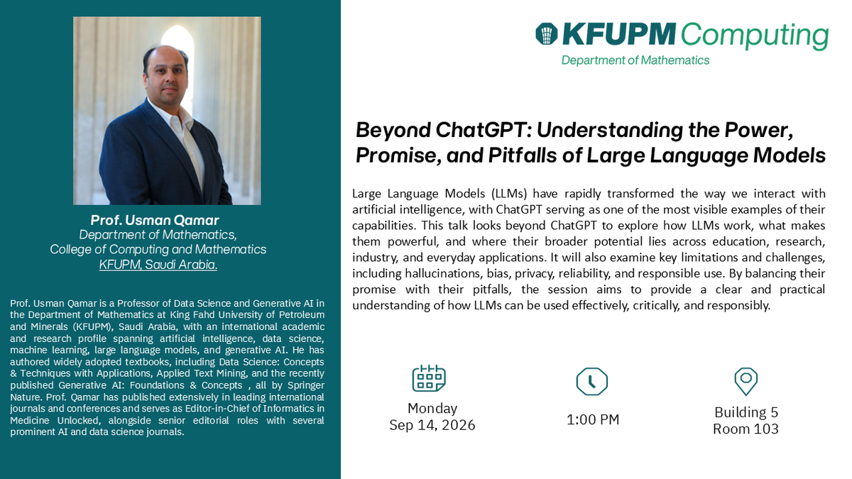 Seminar: Understanding the Power, Promise, and Pitfalls of LLMs