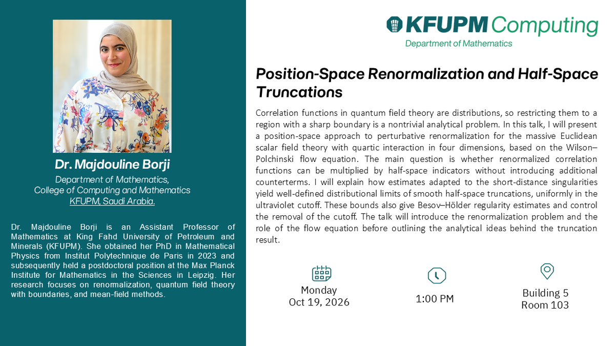 Seminar: Position-Space Renormalization and Half-Space Truncations