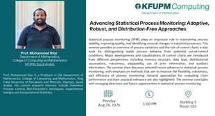 Seminar: Advancing Statistical Process Monitoring