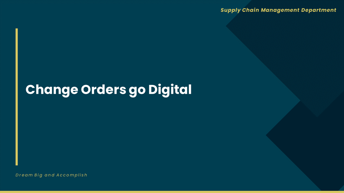 Change Orders Go Digital