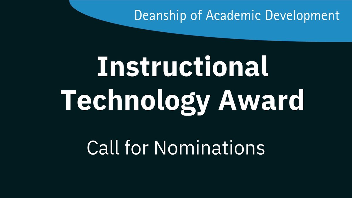 Instructional Technology Award