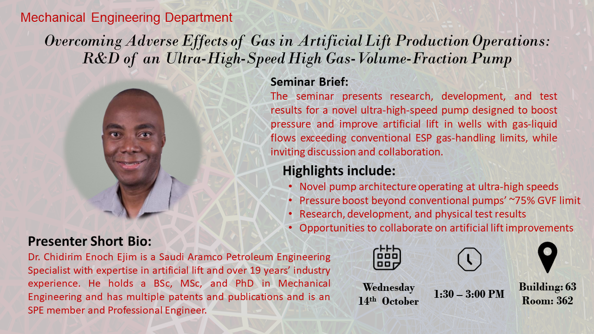 Seminar: Advancing Artificial Lift with High-Speed Pumps