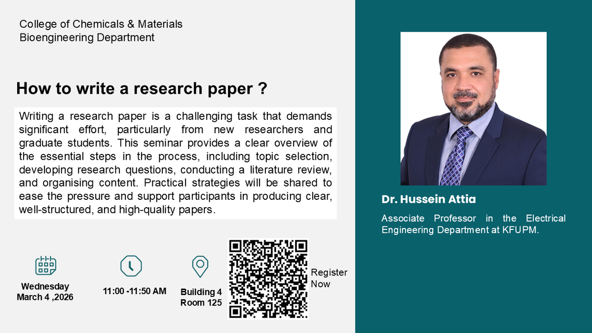 Seminar on How to Write a Research Paper