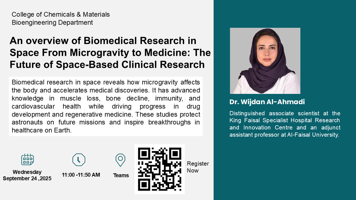 Webinar on an Overview of Biomedical Research in Space