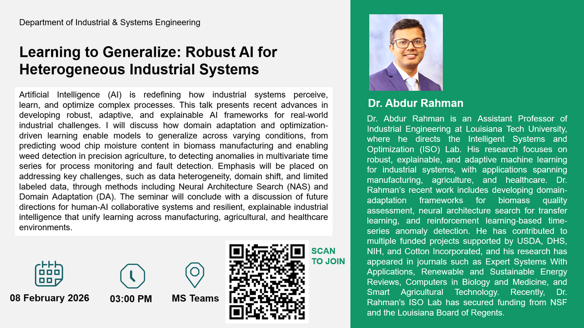 Seminar: Robust AI for Industrial Systems