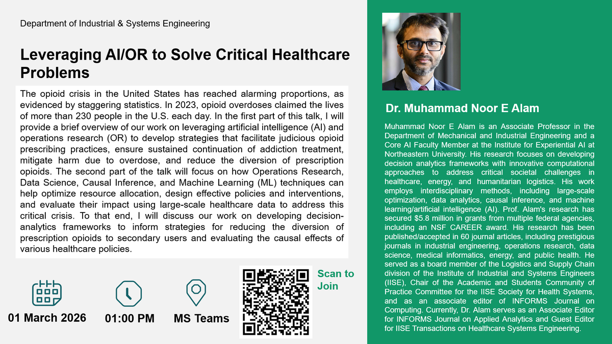 Webinar: Leveraging AI/OR to Solve Critical Healthcare Problems