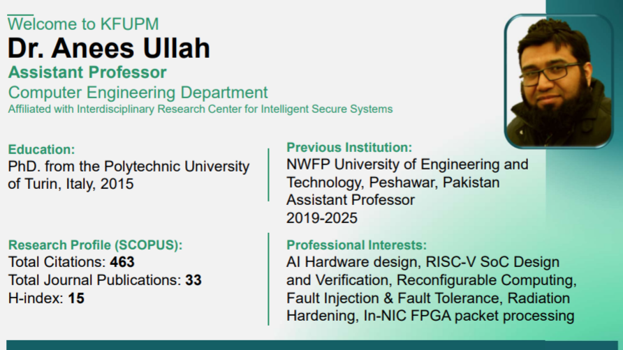 KFUPM Welcomes New Faculty