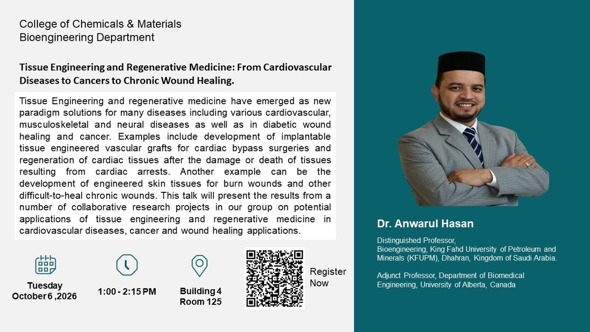 Seminar: Tissue Engineering & Regenerative Medicine Applications