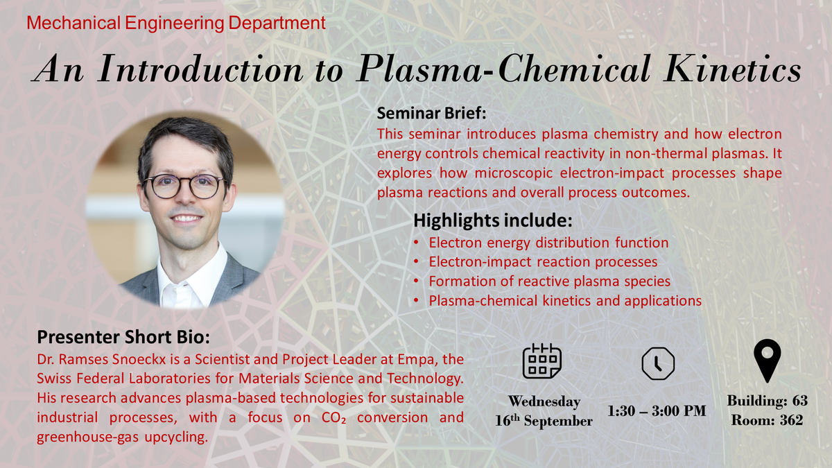 Seminar: An Introduction to Plasma-Chemical Kinetics