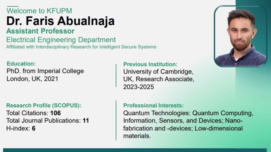 KFUPM Welcomes New Faculty