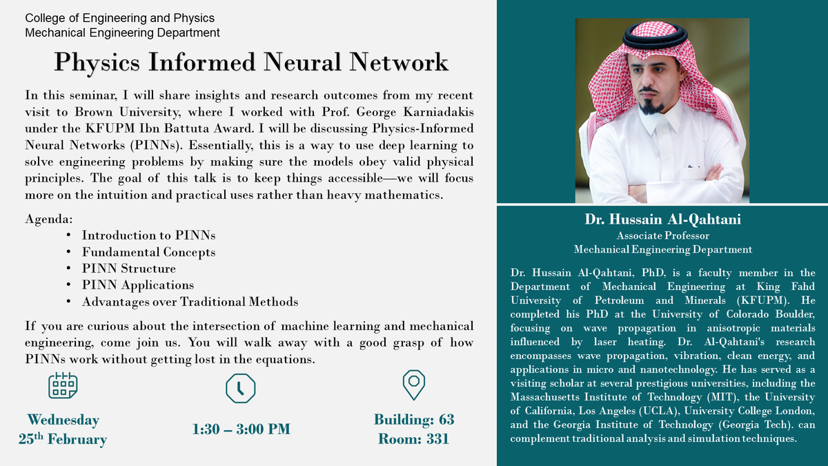 Seminar: Physics Informed Neural Network