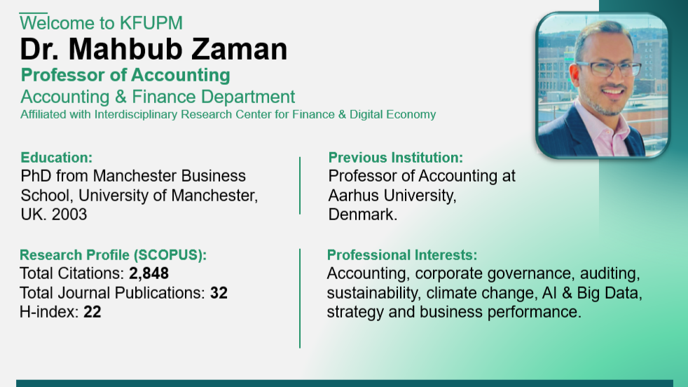 KFUPM Welcomes New Faculty