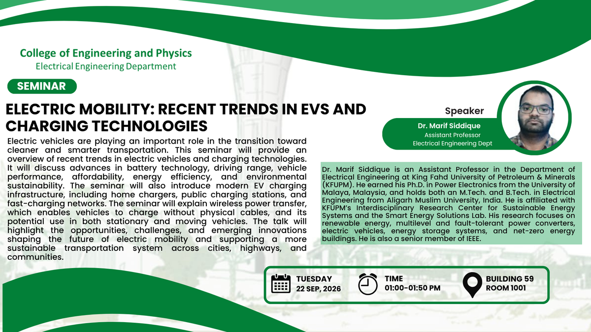 Seminar: Electric Mobility