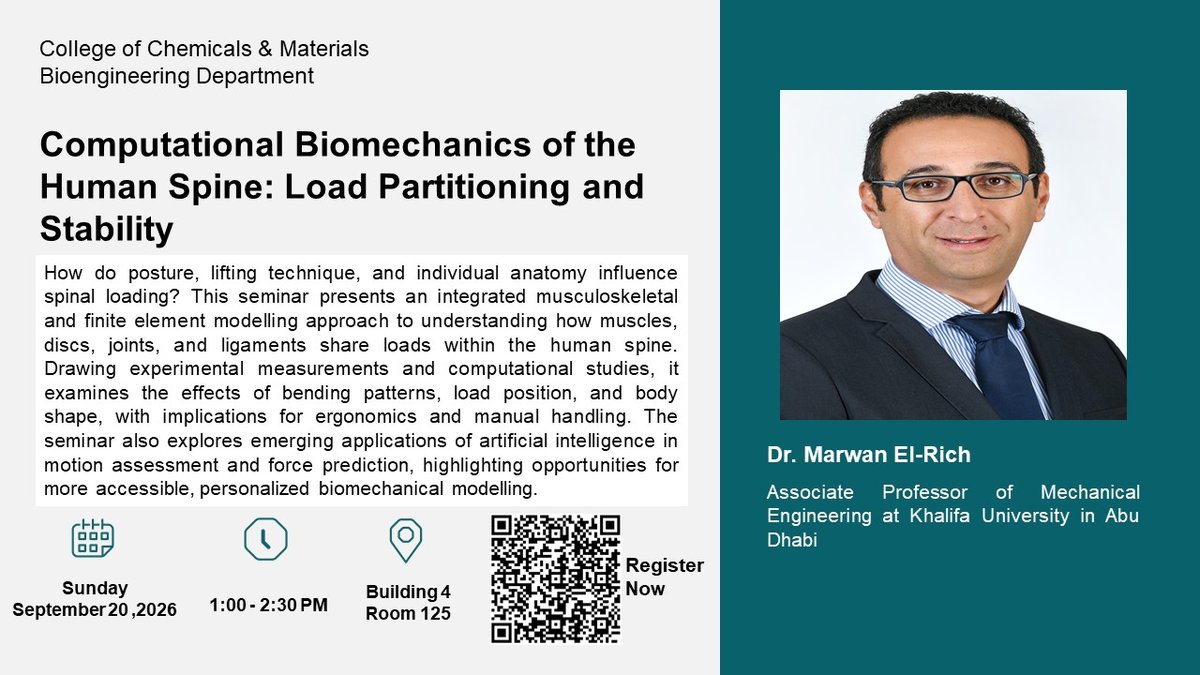 Seminar: Computational Biomechanics of the Spine: Load & Stability