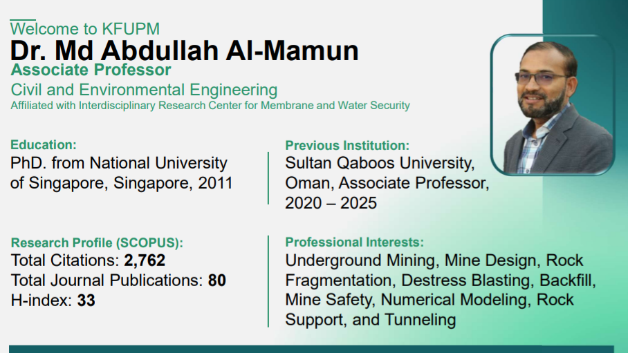 KFUPM Welcomes New Faculty