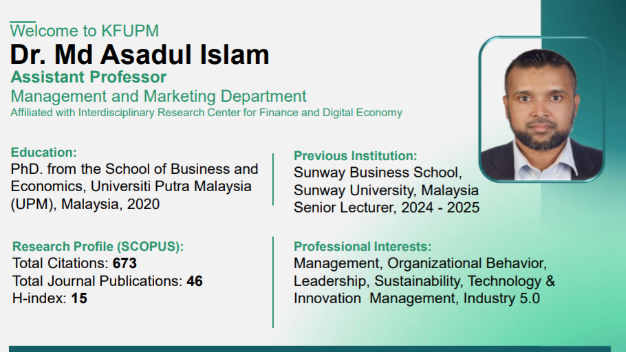 KFUPM Welcomes New Faculty