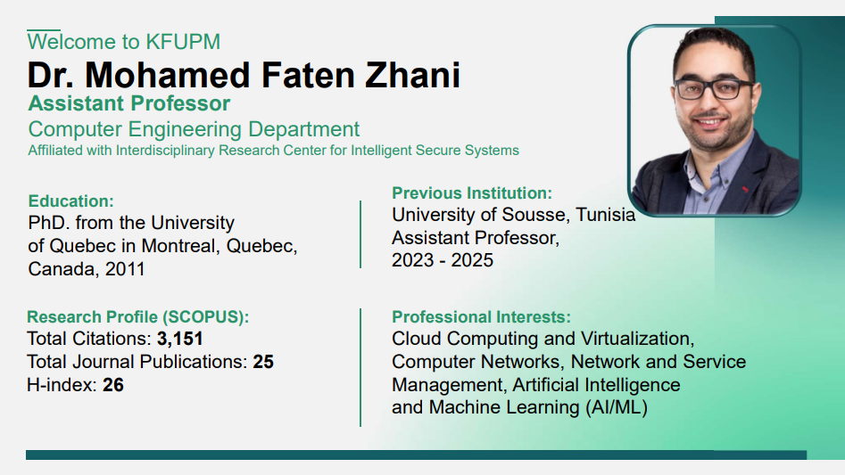 KFUPM Welcomes New Faculty
