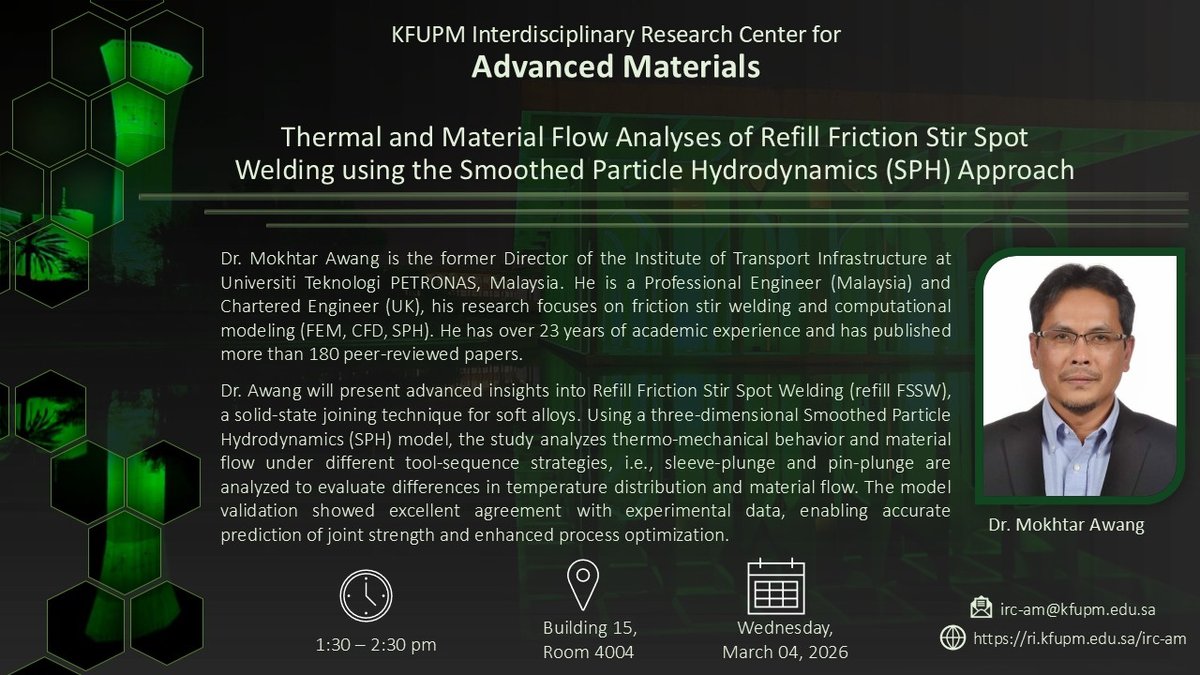 Seminar: Material Flow Analysis of Refill Friction Stir Spot Welding
