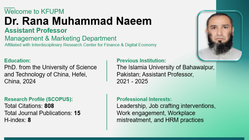 KFUPM Welcomes New Faculty