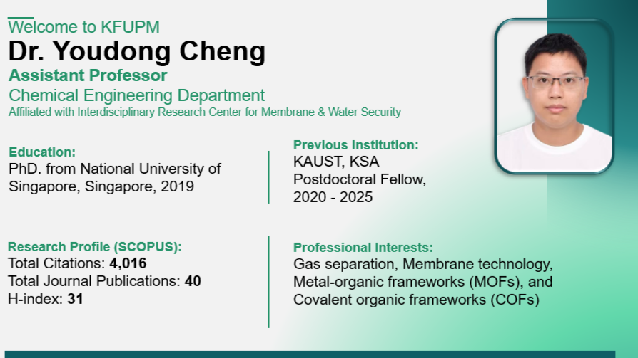 KFUPM Welcomes New Faculty