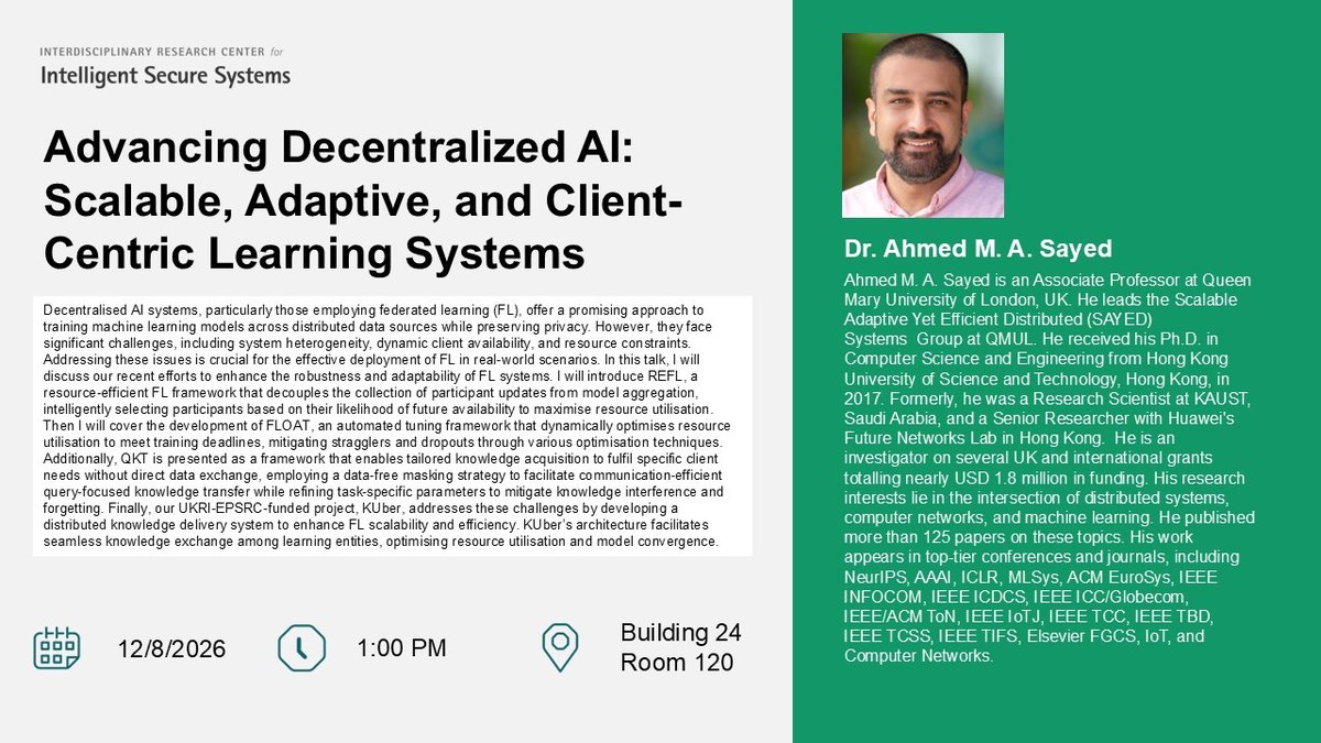 Seminar: Advancing Decentralized AI