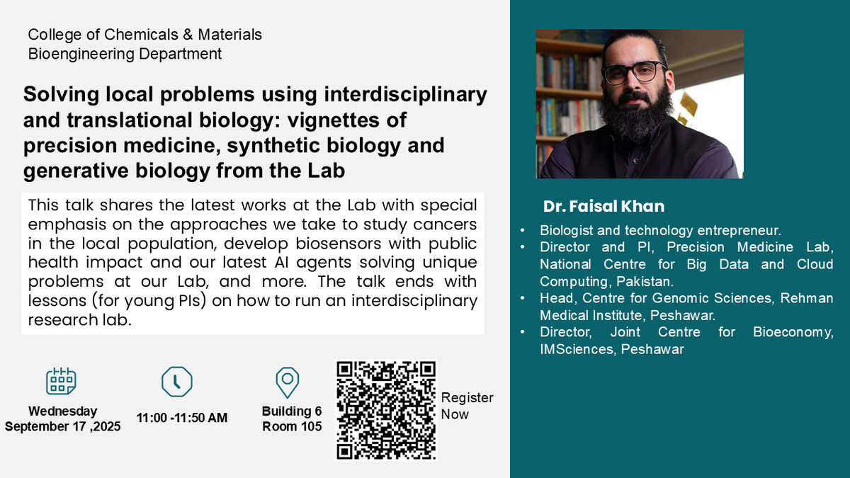 A Talk on Solving Local Problems through Translational Biology