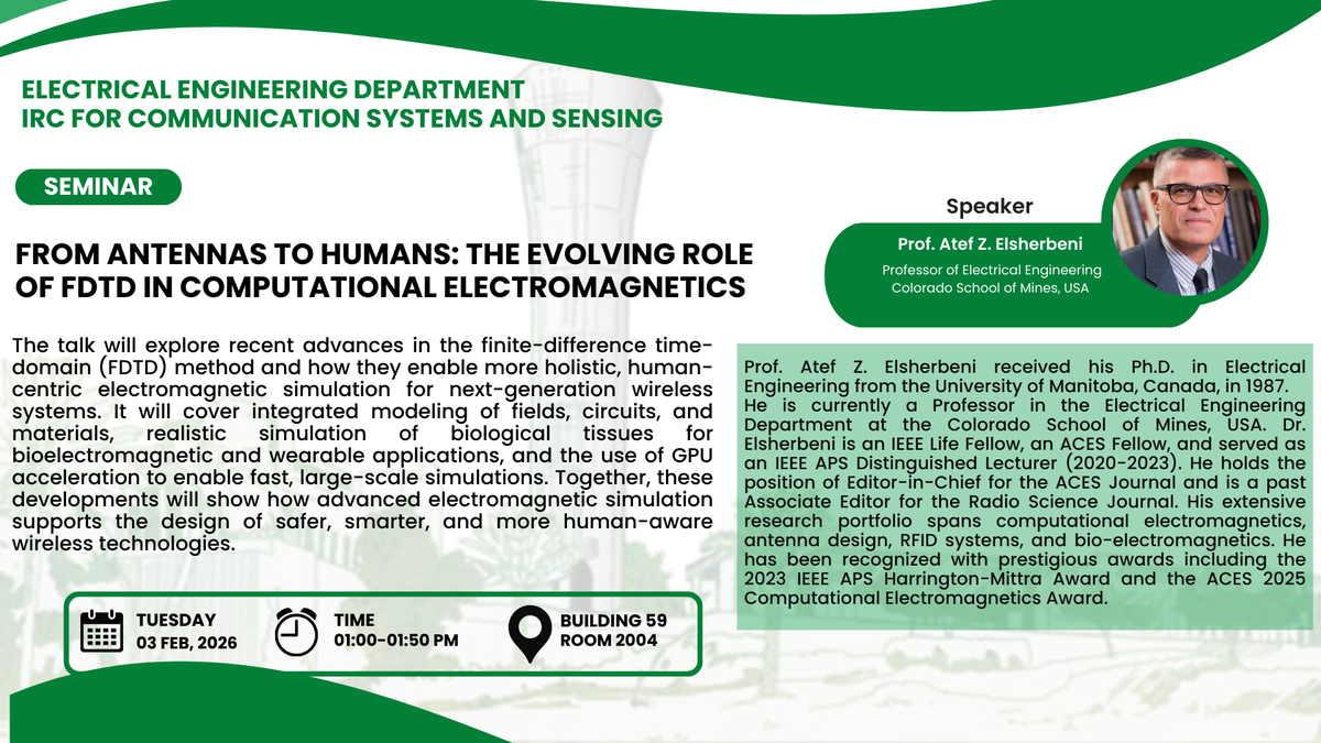 Seminar: From Antennas to Humans: The Evolving Role of FDTD