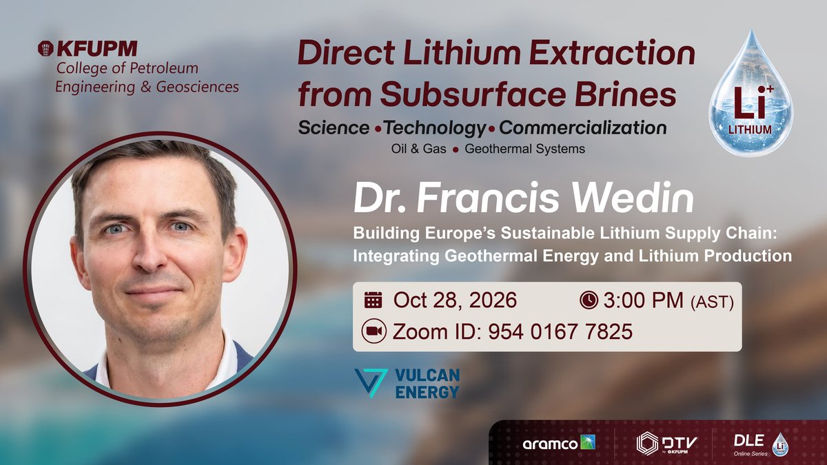 Webinar: Direct Lithium Extraction from Subsurface Brines