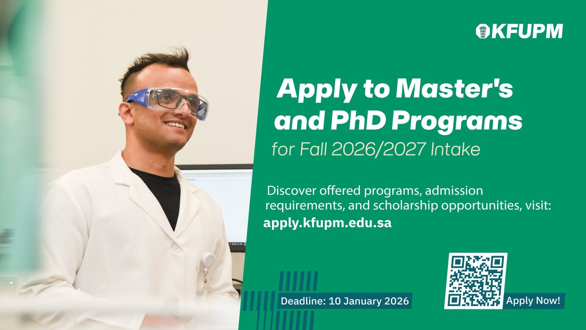 Fall Intake 2026/27 Graduate Admissions Are Open!