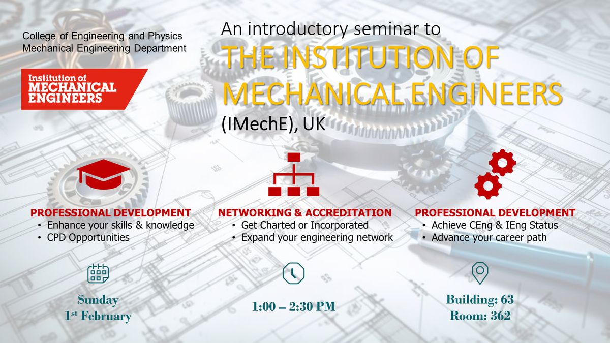 Seminar: Introduction to IMechE