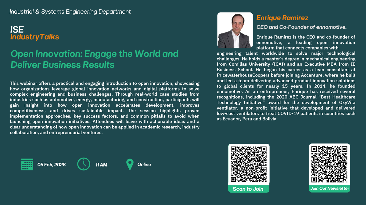 Industry Talk: Open Innovation for Business Impact