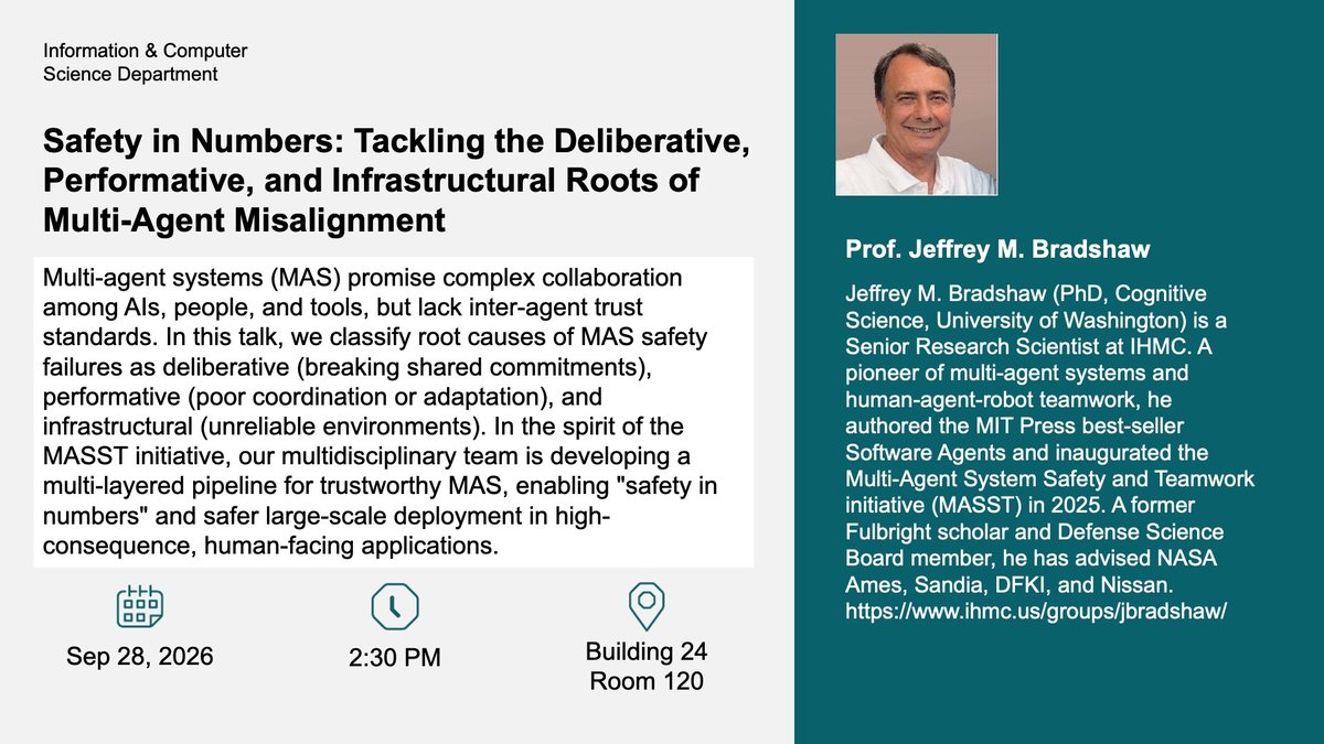 Seminar: Safety in Numbers: Addressing Multi-Agent Mislalignment