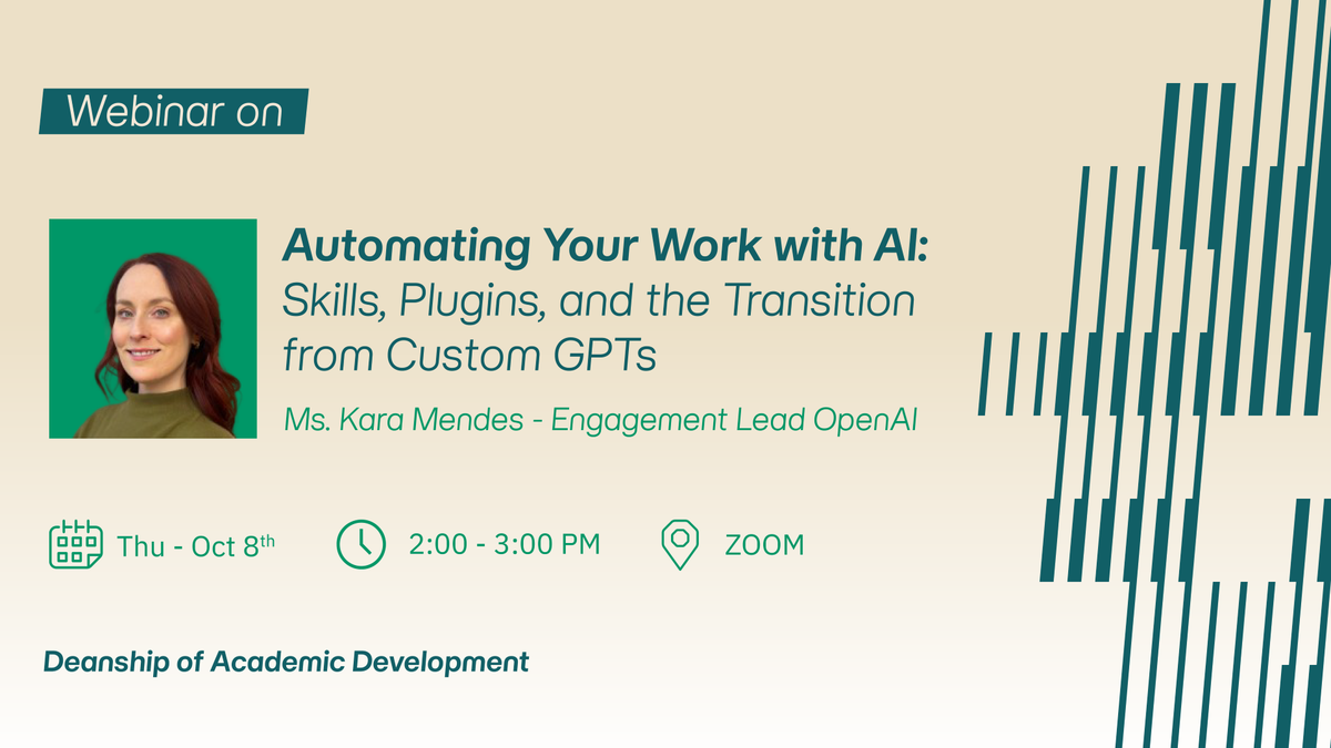 Webinar: Automating Your Work with AI: The Transition from Custom GPTs