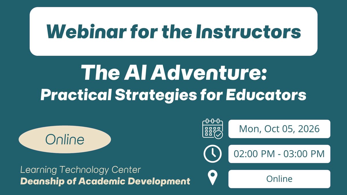 Webinar: The AI Adventure: Practical Strategies for Educators
