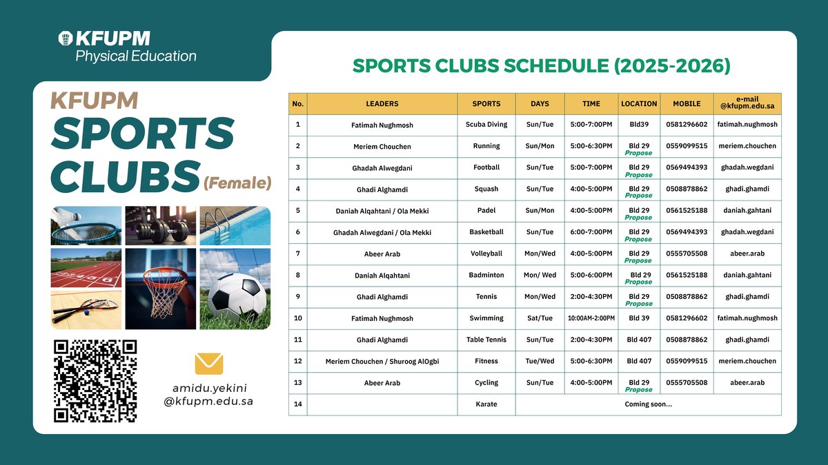 Sports Clubs 2026
