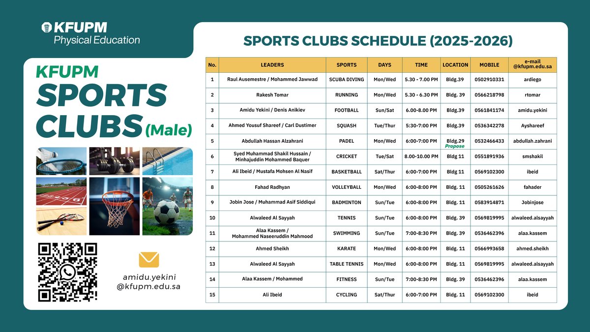Sports Clubs 2026