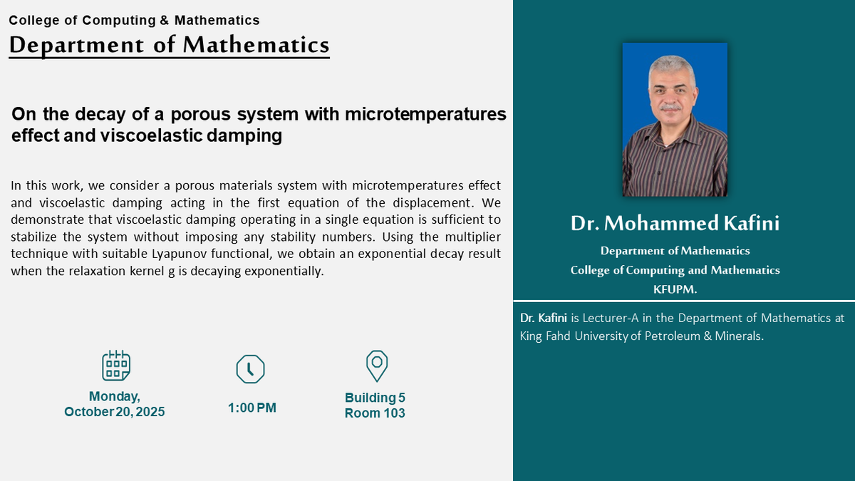 Seminar on Porous Systems with Microtemperature and Damping Effects