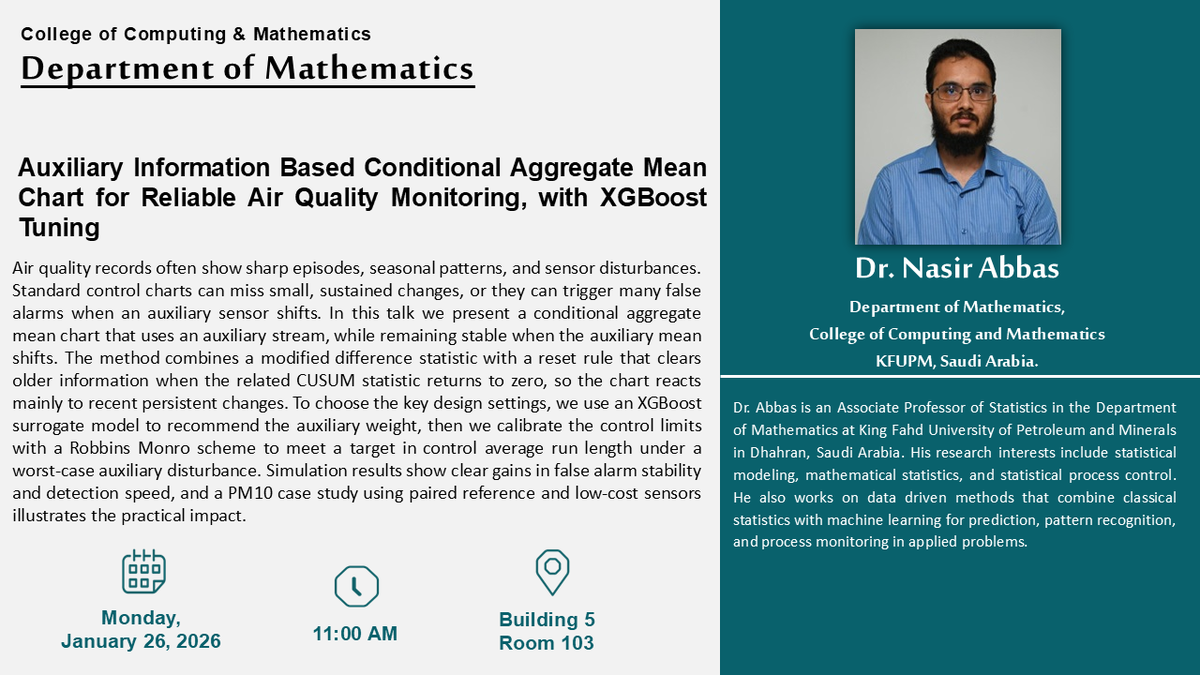 Seminar: Auxiliary Information Based Conditional Aggregate Mean Chart