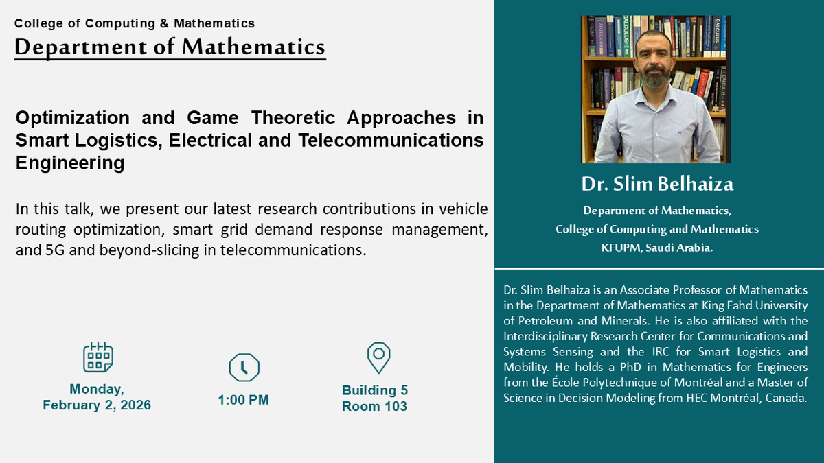 Seminar: Optimization and Game Theoretic Approaches in Smart Logistics