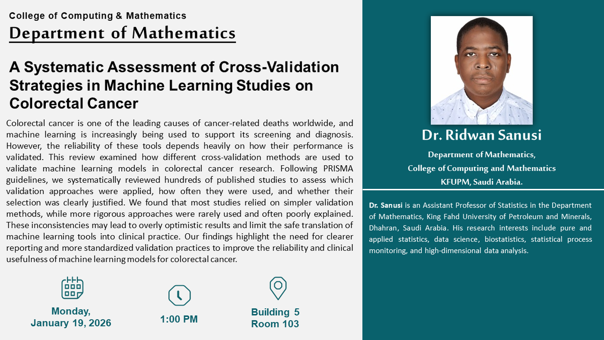 Seminar: A Systematic Assessment of Cross-Validation Strategies in ML
