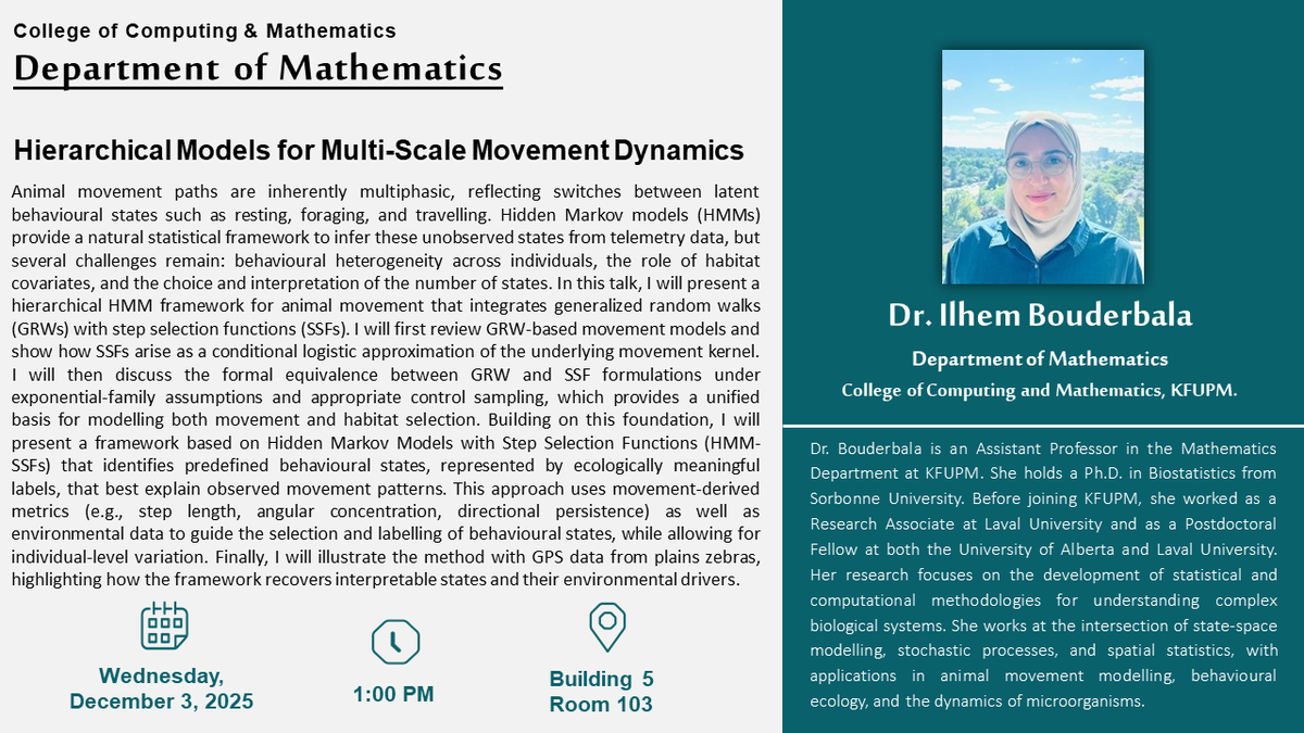 Seminar: Hierarchical Models for Multi-Scale Movement Dynamics
