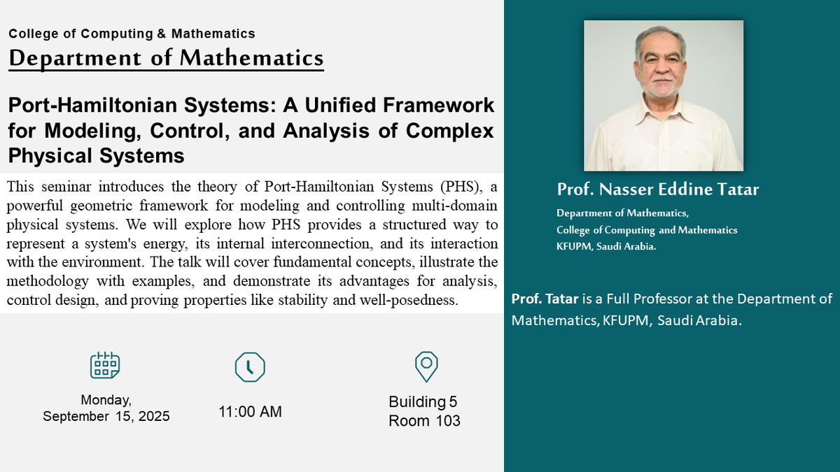 Seminar on Port-Hamiltonian Systems